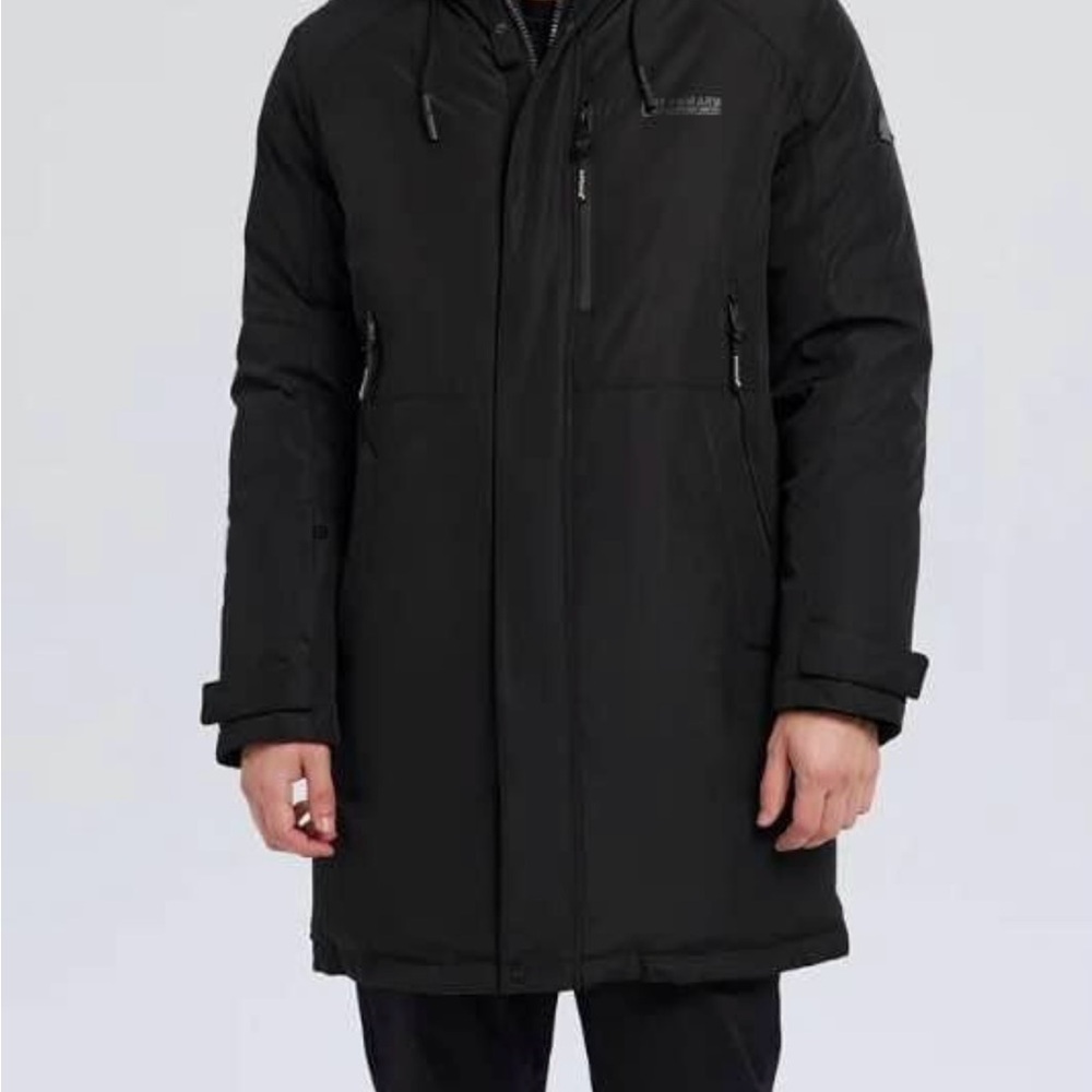 NEW MEN’S LARGE CORBONA ARCTIC ULTRA WARM LONG PADDED LINED COAT - Picture 3 of 12